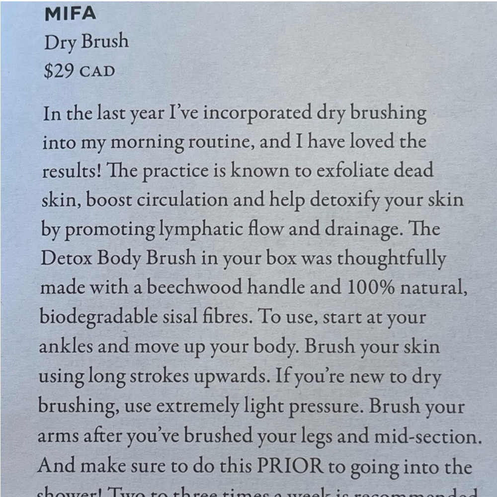 Jilly Box - Mifa Detox Body Brush - Picture 3 of 3